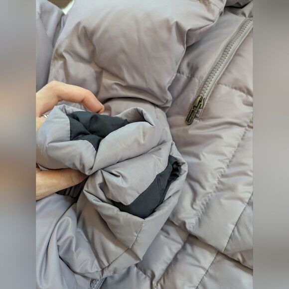 Under Armour UA Down Cold Gear Parka Puffer Jacket Coat Lavender Purple Grey L - Picture 7 of 12